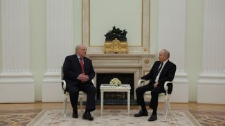 亚历山大·卢卡申科和弗拉基米尔·普京。图源：俄罗斯总统新闻处