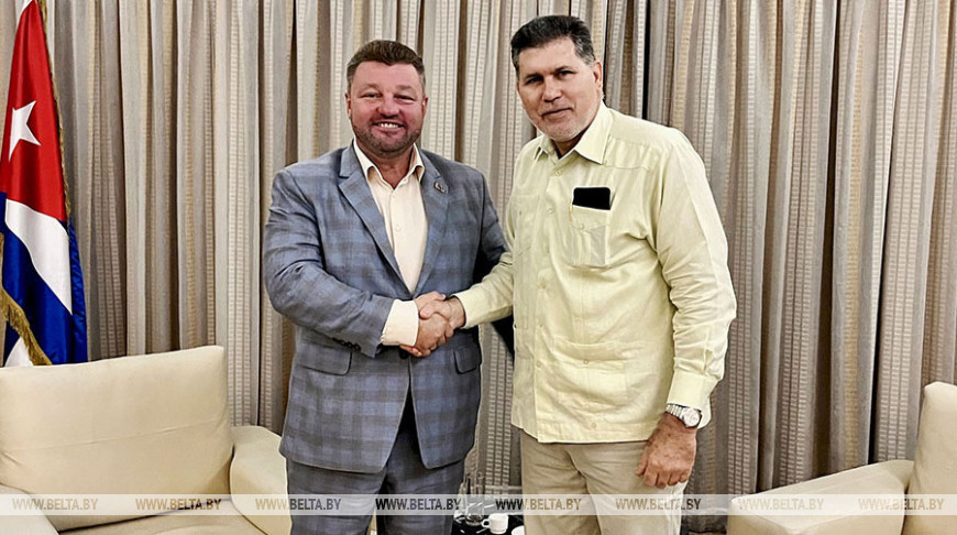 维塔利·博尔丘克和奥斯卡·佩雷斯-奥利瓦·弗拉加 图源：外交部